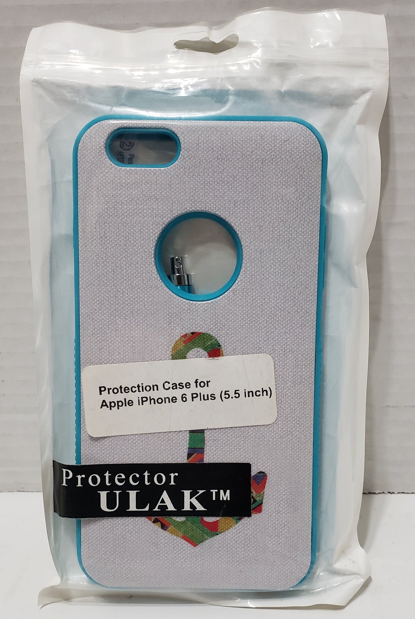 iPhone 6 Plus Phone Case - Boat Anchor - Teal/White