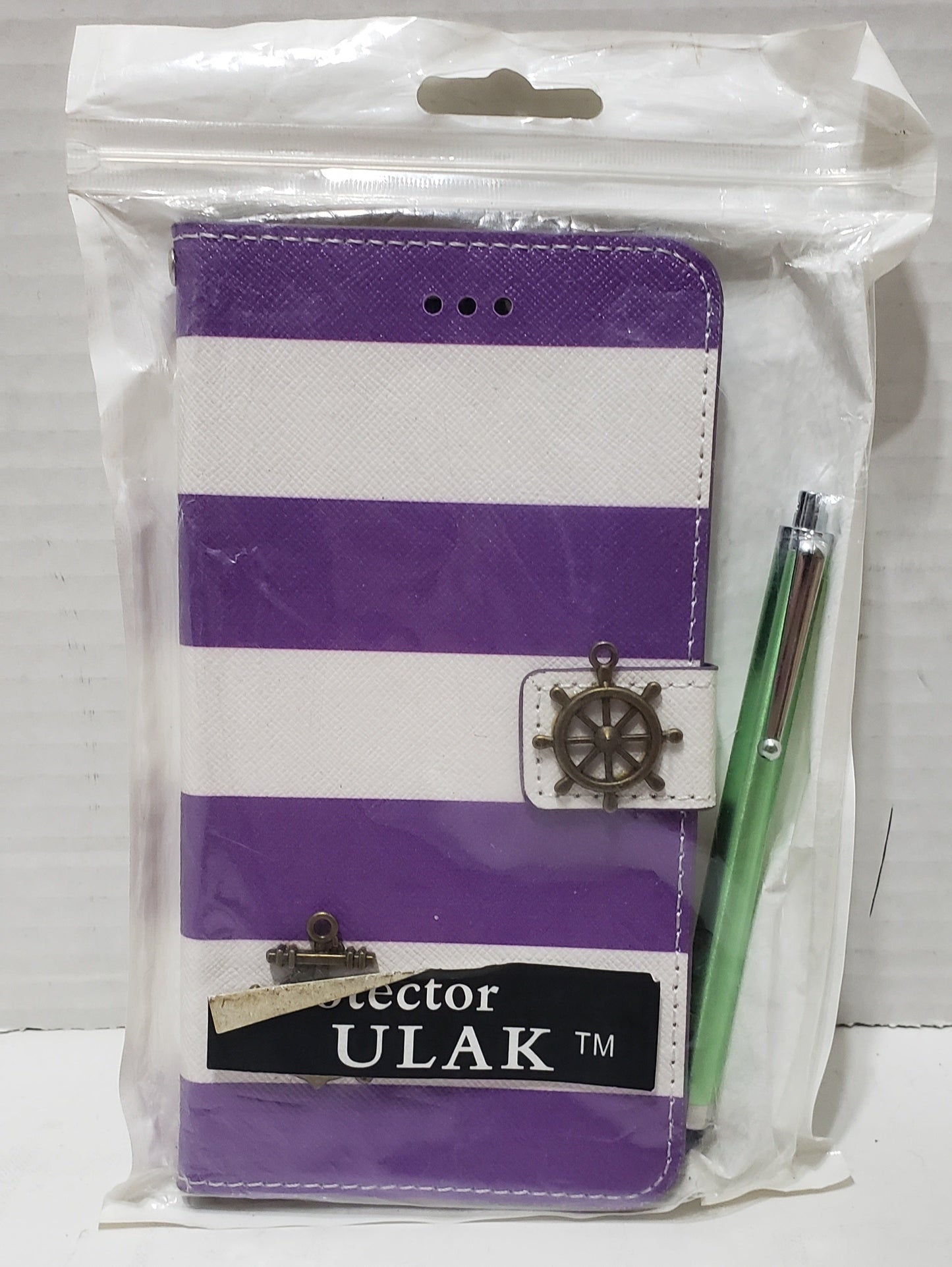 iPhone 6 Phone Case - Boat Anchor/Wheel - Purple/White