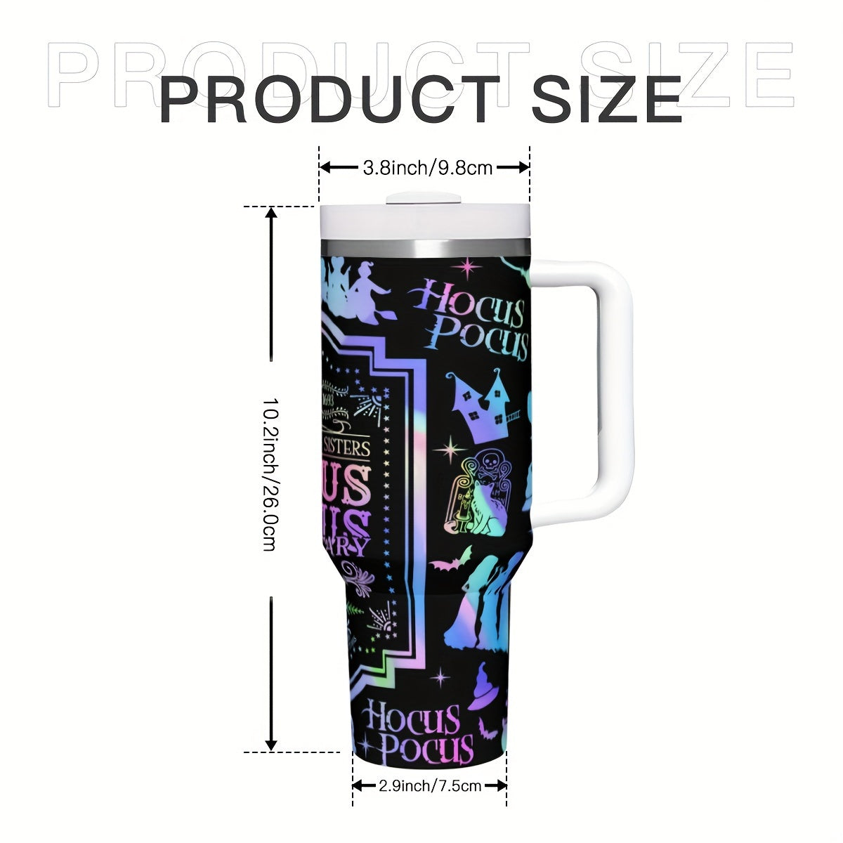 Gobelet Villains en acier inoxydable 113 ml avec couvercle et paille â Isotherme, Ă©tanche et rĂ©utilisable pour boissons chaudes et froides â Cadeau idĂ©al pour les fĂȘtes