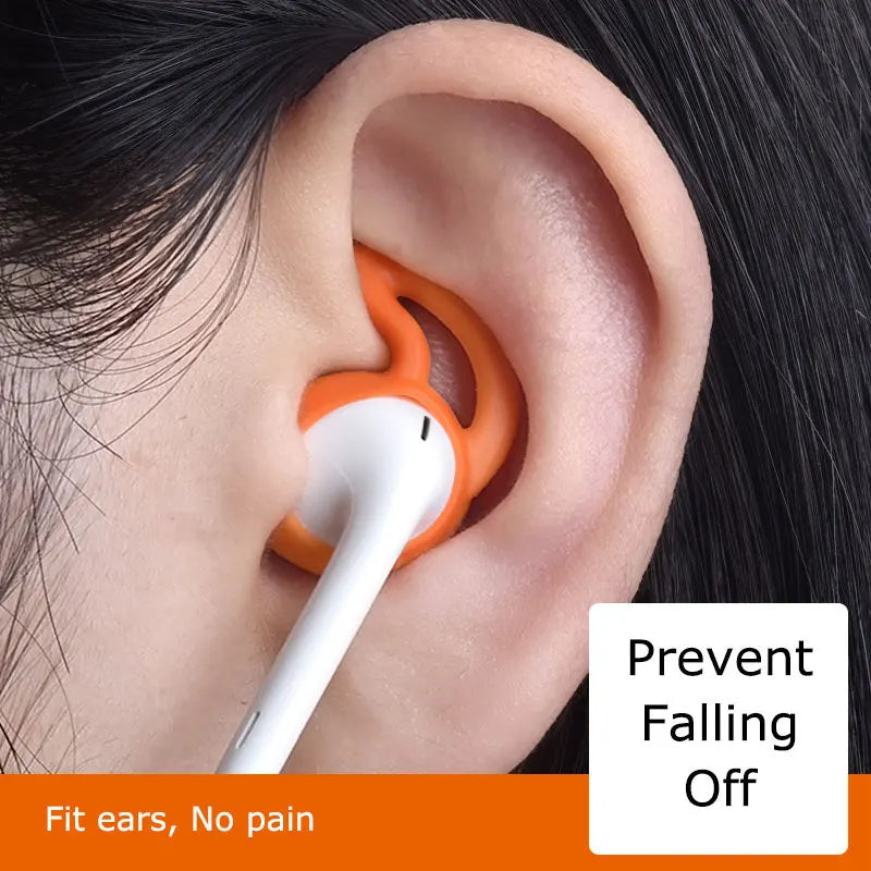 EARDECO 1 pair Eartip Ear Cap Protective Cover Earphone Pads Silicone Case Earbuds Cover Earphone Accessories Soft Ear Hook