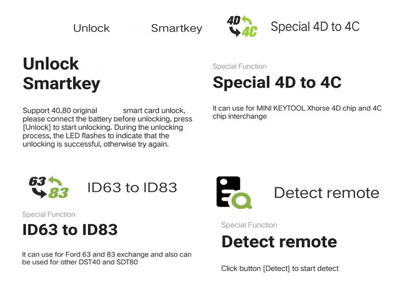 Xhorse VVDI Mini Key Tool Programmateur de clé à distance Version mondiale Possibilité de choisir la puce Super XNDS00EN ID48 Chip 4D 4C Chip