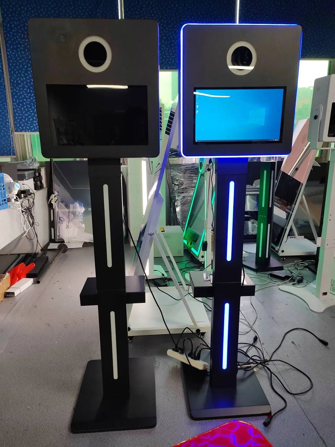 Camera White matrix Metal Digital Lcd Glam Bot Dlsr Led Open air Photobooth Dslr Photo Booth Shell With Camera Glam Filter