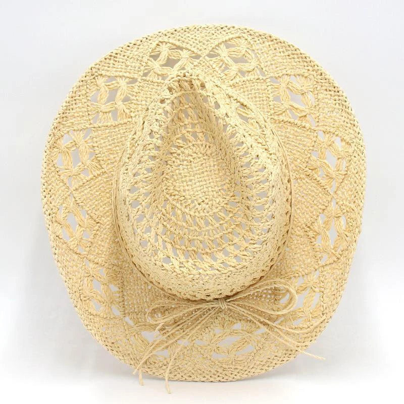 Chapeau de cowboy pour femme, casquette de cow-girl , accessoires pour les vacances, chapeau de paille