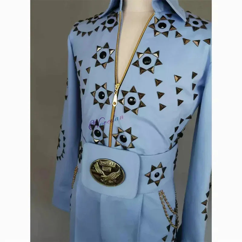 Costume de danse de salon pour homme, accessoire de luxe de haute qualité, style rock, Le King, Diamond Rock, Cosplay, 2025, C AA