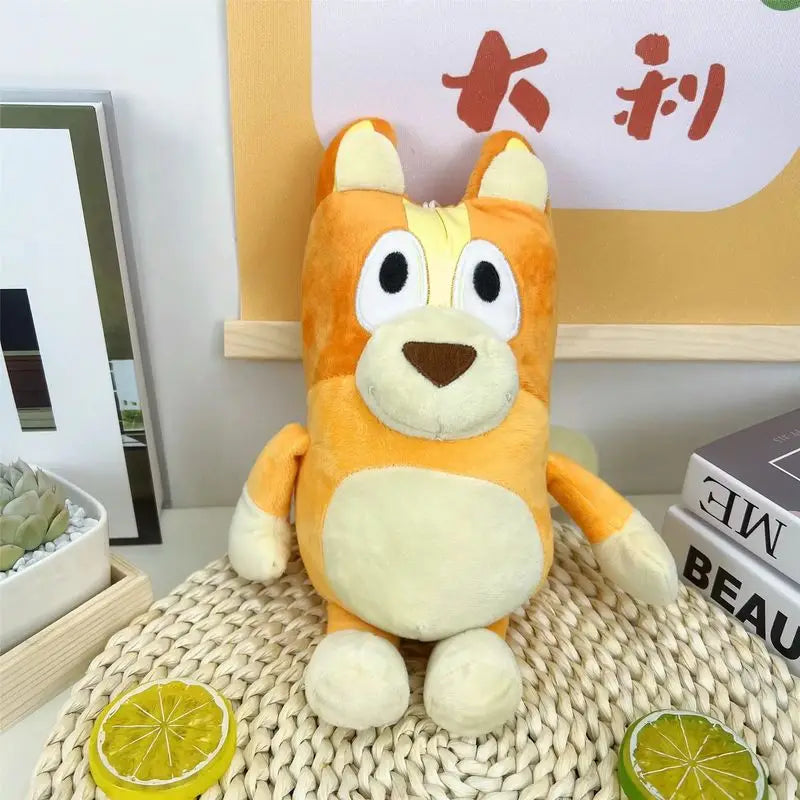 Peluches familiales  17/28 cm – Chiens de dessin animé, peluches douces, idéales pour les anniversaires et les cadeaux de Noël