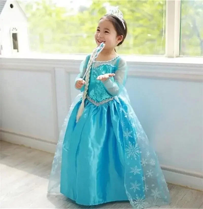 Robe de princesse pour filles, costume de Cosplay pour enfants, vêtements d'Halloween, de carnaval, d'anniversaire, costume de princesses pour enfants