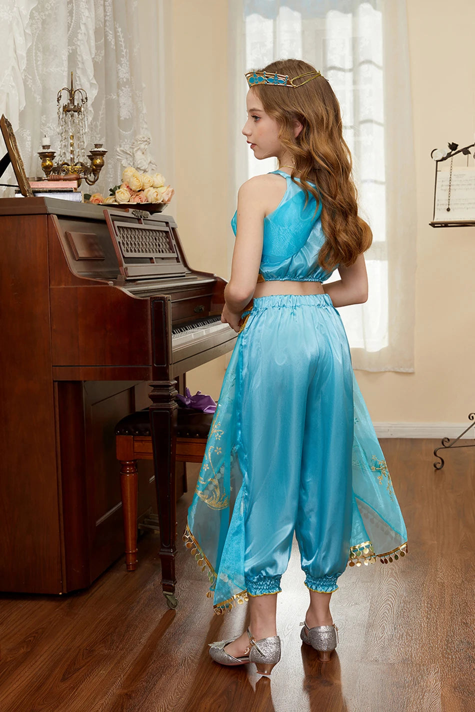 Robe de princesse pour filles, robe d'anniversaire à volants pour enfants, robe de Noël pour enfants,  spectacle, robes de cosplay fantaisie