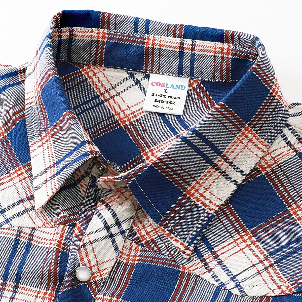 Costume de cowboy pour garçon, chemise western, pour enfants, adolescents, Halloween, Noël, rouge, à carreaux, classique, pour fête d'anniversaire, cadeau