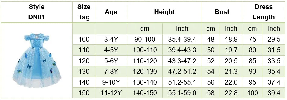 Robe de princesse pour filles, robe d'anniversaire à volants pour enfants, robe de Noël pour enfants,  spectacle, robes de cosplay fantaisie