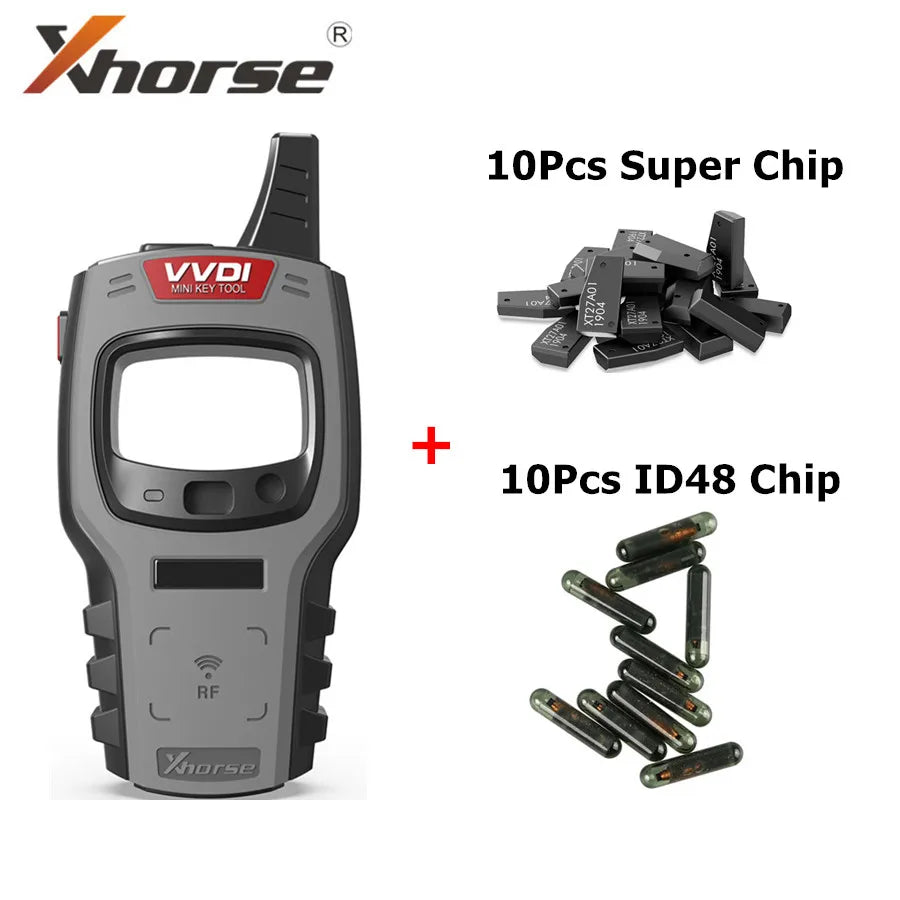 Xhorse VVDI Mini Key Tool Programmateur de clé à distance Version mondiale Possibilité de choisir la puce Super XNDS00EN ID48 Chip 4D 4C Chip