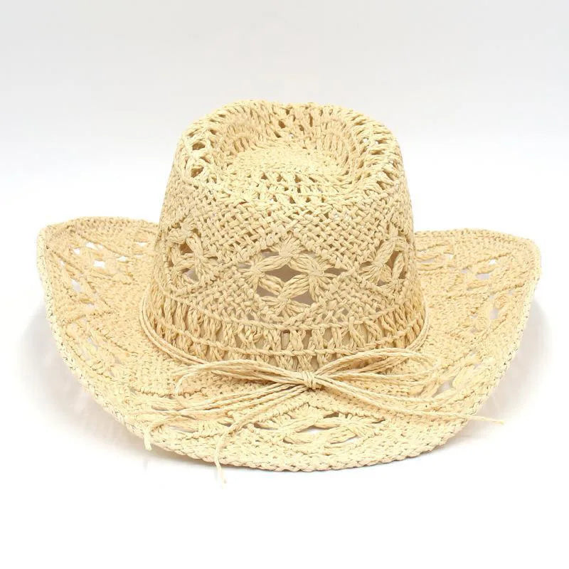 Chapeau de cowboy pour femme, casquette de cow-girl , accessoires pour les vacances, chapeau de paille