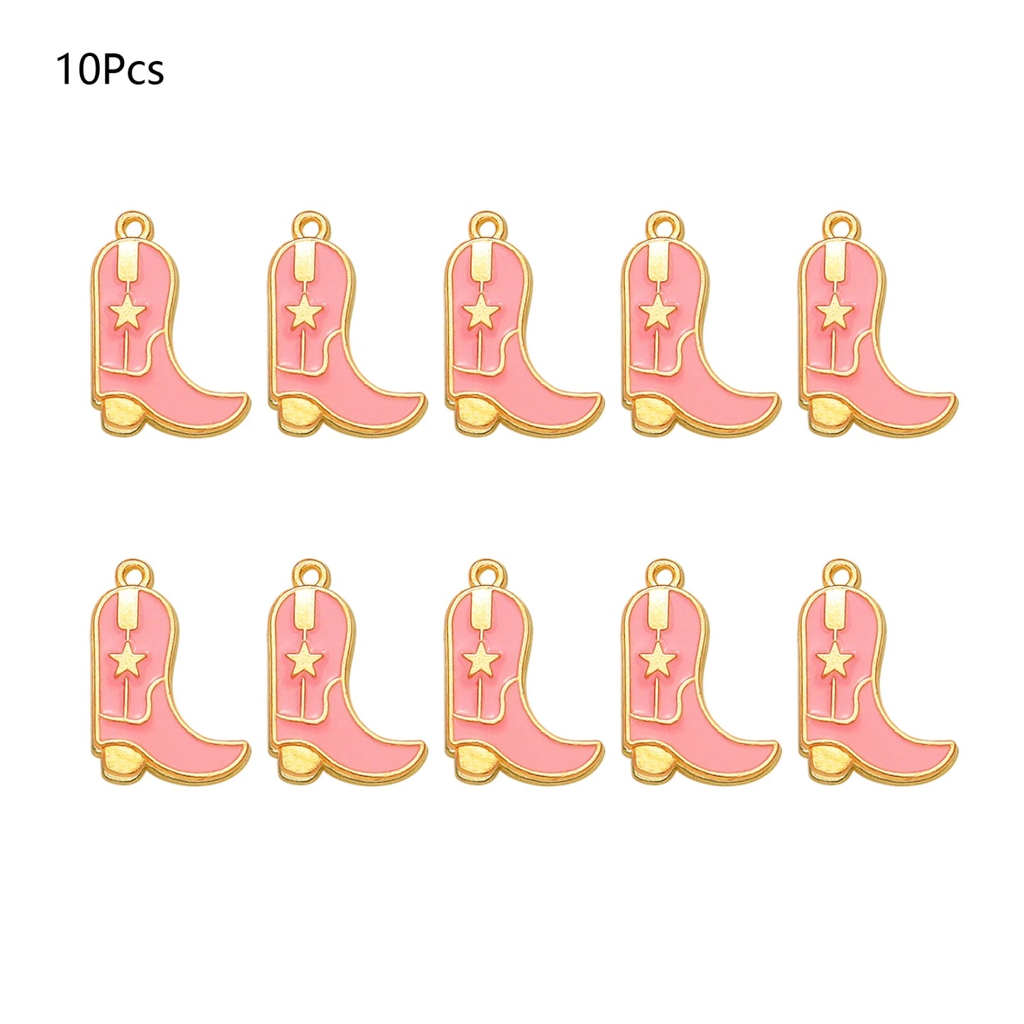 Pendentif Cowboy Western DIY Fabrication artisanale de bijoux pour boucles d'oreilles Bracelet Collier Émail Chapeau Cowgirl Bottes Breloques Accessoires