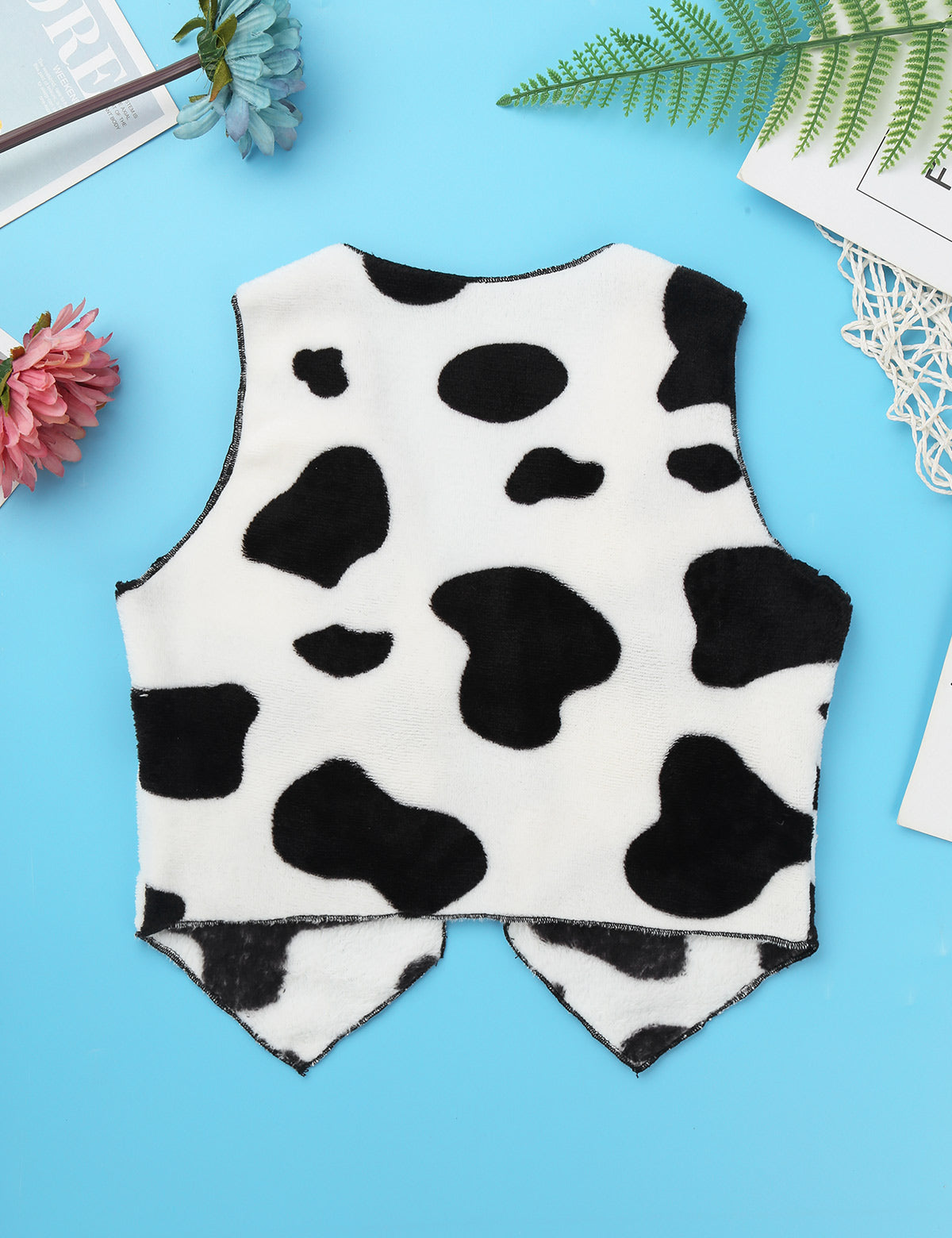 Costume de cow-boy et de cow-girl du Far West, déguisement d'Halloween, gilet sans manches à franges avec bandana et chapeau