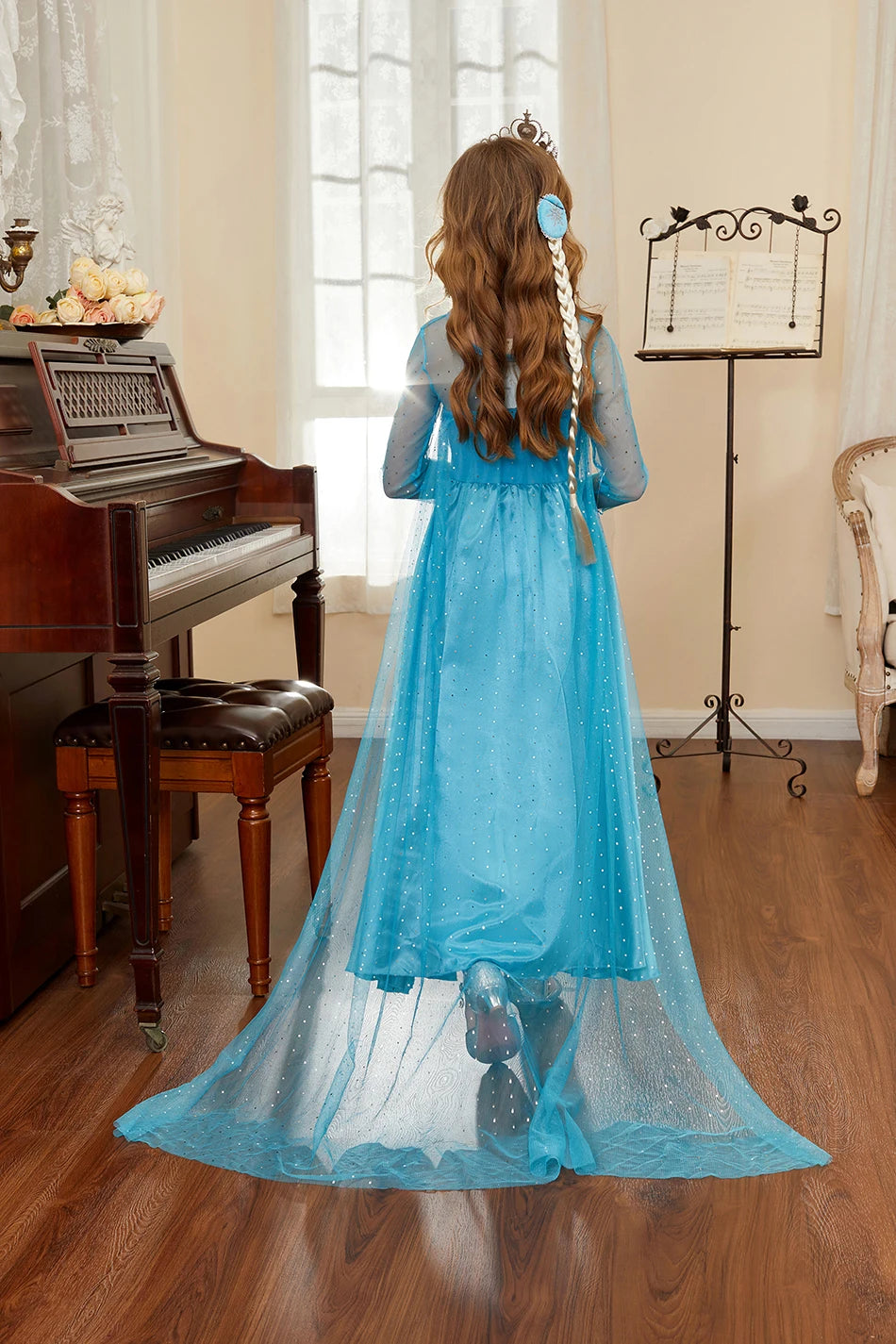 Robe de princesse pour filles, robe d'anniversaire à volants pour enfants, robe de Noël pour enfants,  spectacle, robes de cosplay fantaisie