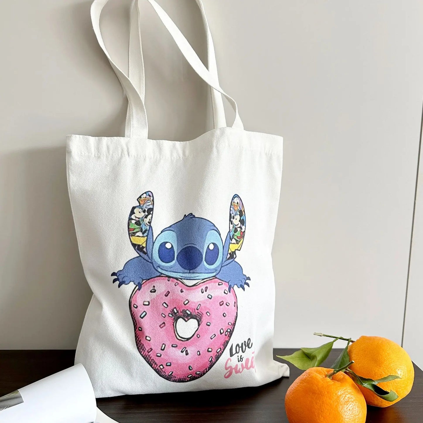 2025 Fashion Women Stitch Bag Crossbody Bag STITCH Cartoon Peripheral Cute Canvas Large Capacity Shoulder Bag Baby Same Style