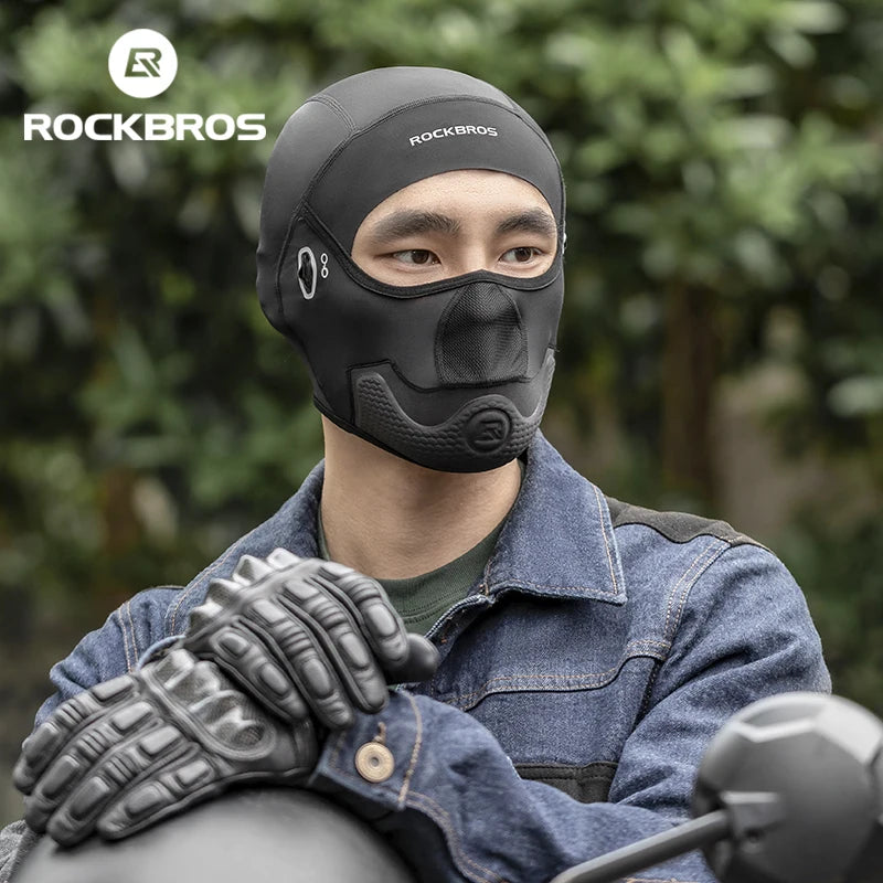 ROCKBROS - Cagoule de cyclisme d'été cool, protection UV, écharpe de randonnée, chapeau en soie glacée, couvre-visage, doublure de casque de vélo de sport