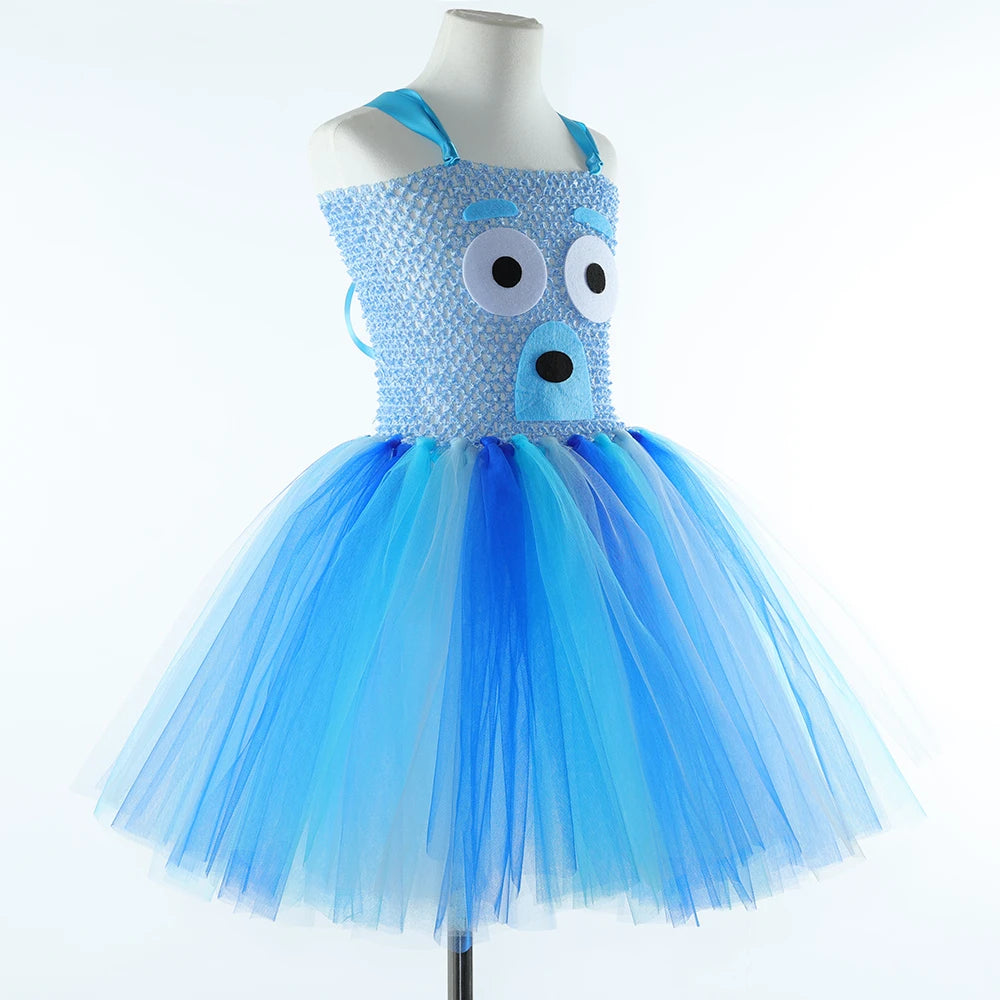 Costume pour filles, robe tutu de chien de berger de dessin animĂ©,  costumes de chiot de chien d'animal pour enfants, dĂ©guisement de fĂȘte d'Halloween pour tout-petits