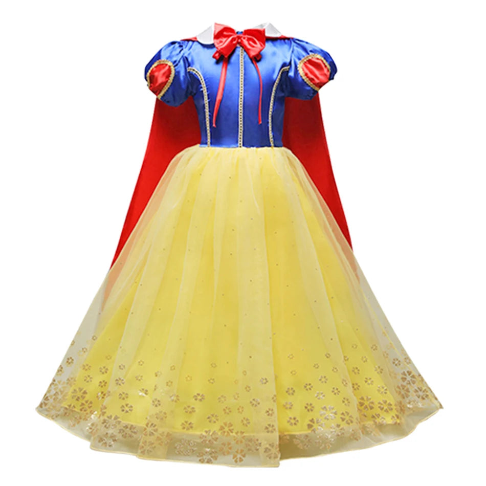 Robe de princesse pour filles, robe d'anniversaire à volants pour enfants, robe de Noël pour enfants,  spectacle, robes de cosplay fantaisie