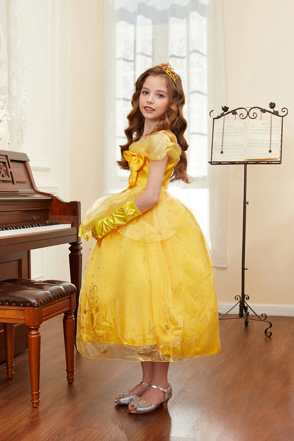 Robe de princesse pour filles, robe d'anniversaire à volants pour enfants, robe de Noël pour enfants,  spectacle, robes de cosplay fantaisie