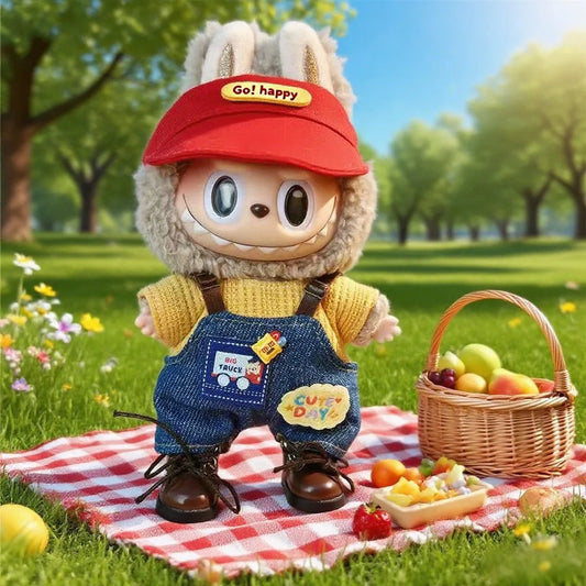 Ensemble de vĂȘtements de sport et de loisirs Labubu V1 V2, tenue dĂ©contractĂ©e tendance, sweat Ă  capuche, vĂȘtements confortables, accessoires pour la collection de poupĂ©es Labubu