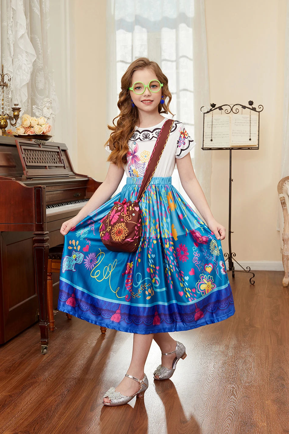 Robe de princesse pour filles, robe d'anniversaire à volants pour enfants, robe de Noël pour enfants,  spectacle, robes de cosplay fantaisie