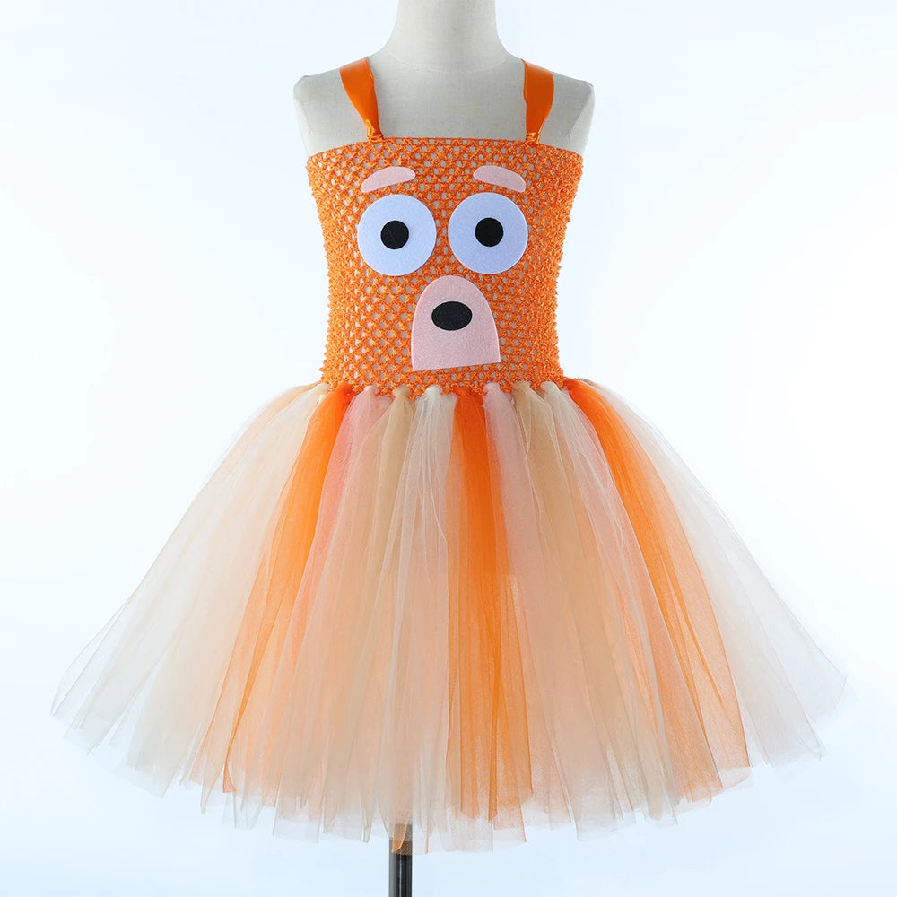 Costume pour filles, robe tutu de chien de berger de dessin animĂ©,  costumes de chiot de chien d'animal pour enfants, dĂ©guisement de fĂȘte d'Halloween pour tout-petits