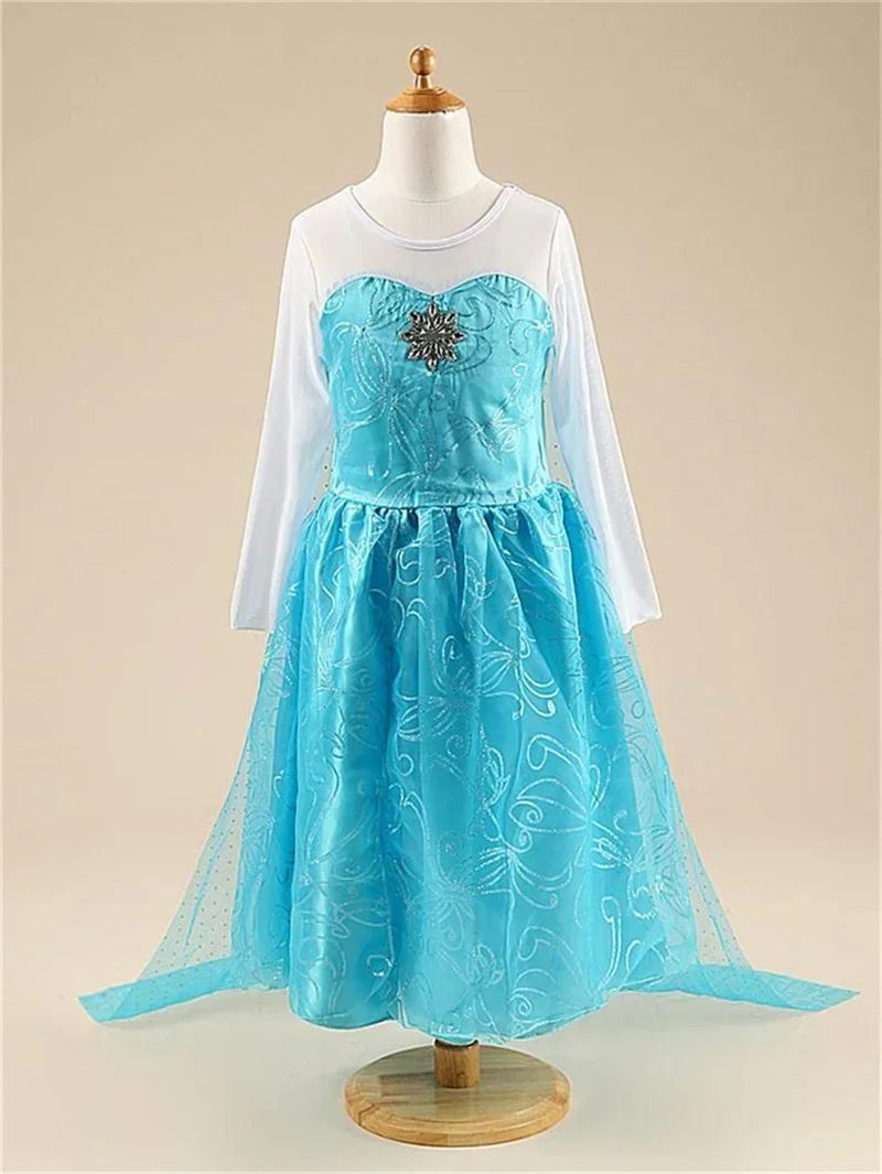 Robe de princesse pour filles, costume de Cosplay pour enfants, vêtements d'Halloween, de carnaval, d'anniversaire, costume de princesses pour enfants