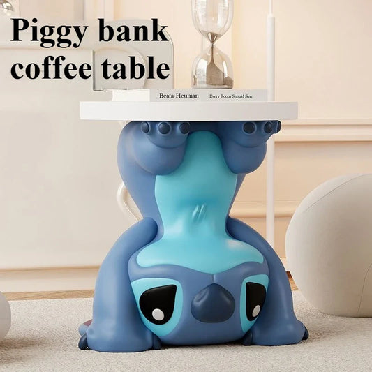 Tirelire de dessin animé Stitchou, ornements de sol, table basse, canapé, table de chevet pour enfants, cadeaux de pendaison de crémaillère, décoration de la maison