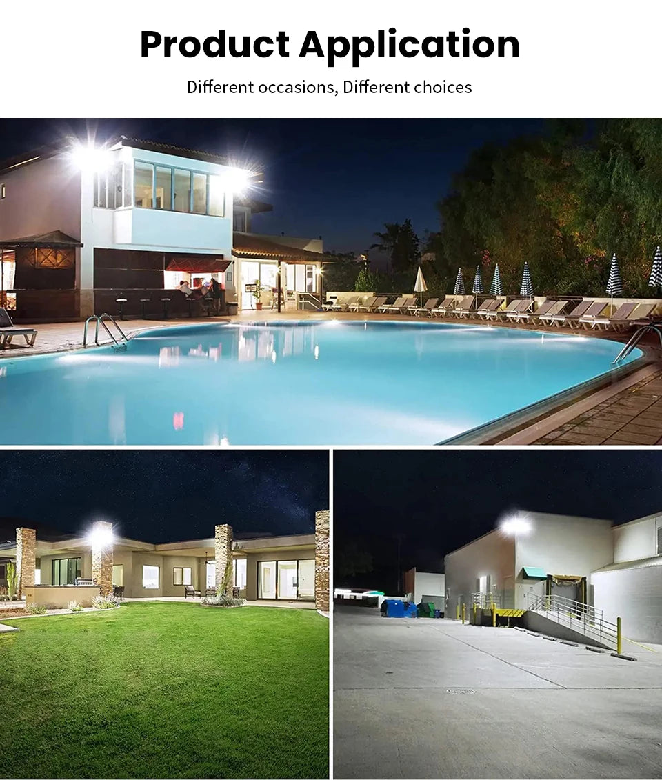 LED projecteur 10W 20W 30W 50W 100W AC 220V LED projecteur IP66 étanche réflecteur projecteur réverbère lampe de jardin extérieure