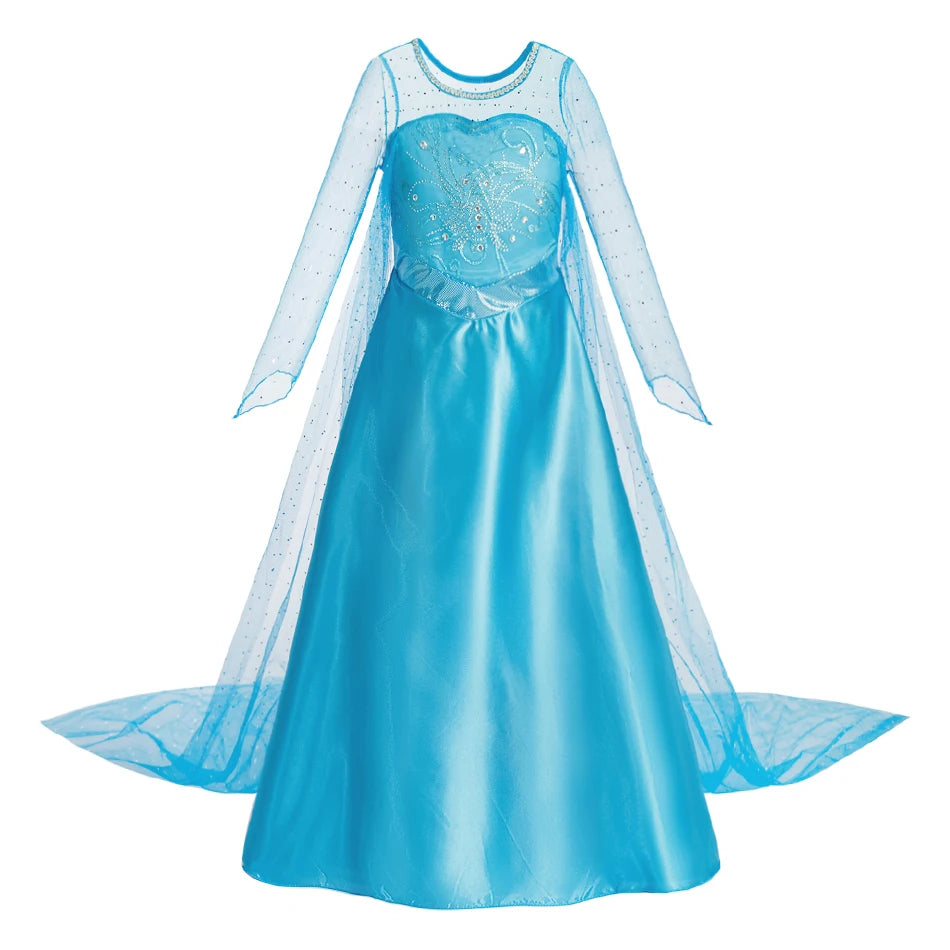 Robe de princesse pour filles, robe d'anniversaire à volants pour enfants, robe de Noël pour enfants,  spectacle, robes de cosplay fantaisie