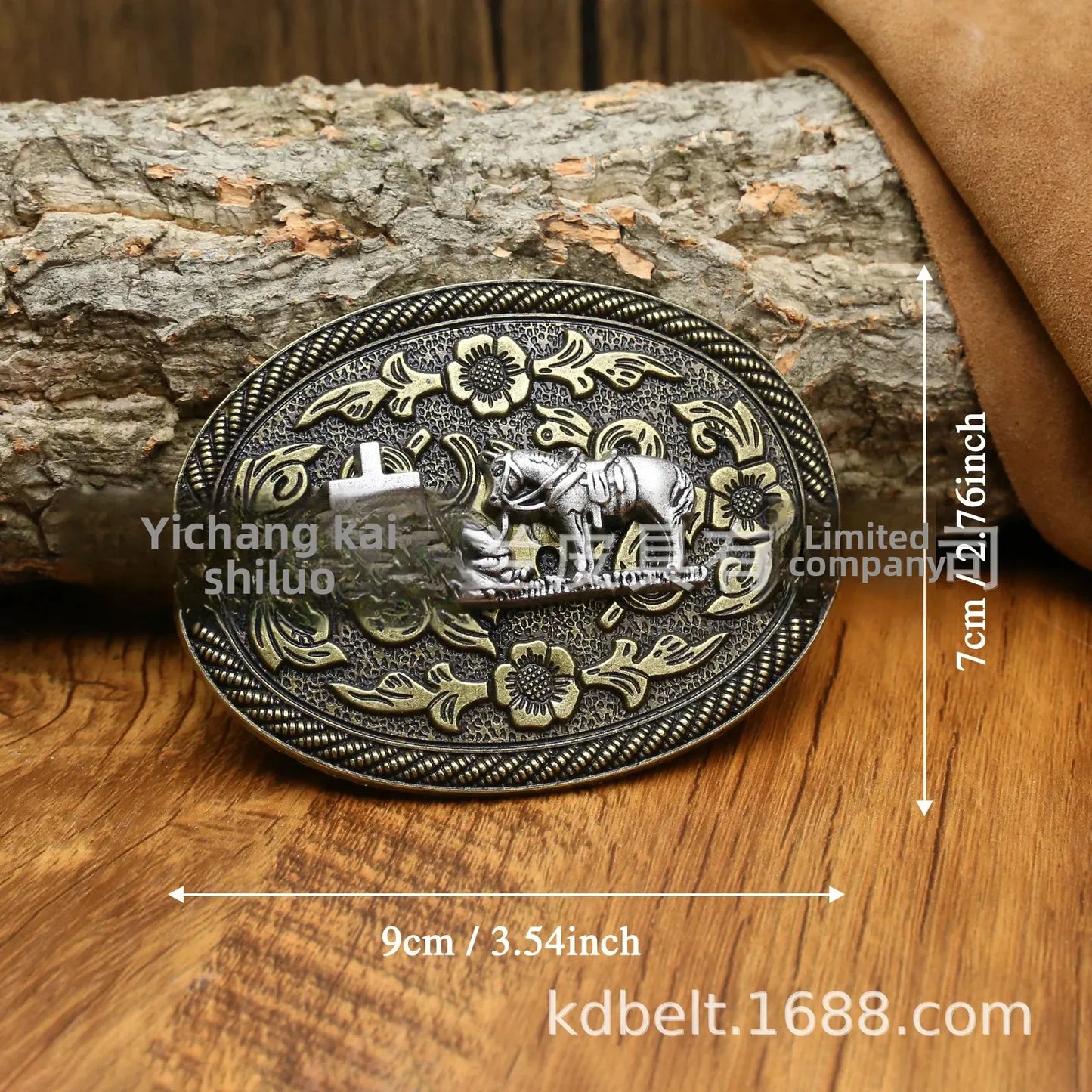 Ceinture ajustable en cuir style cowboy western, style punk, estampage en alliage, boucle de ceinture rétro américaine pour homme, accessoire de mode