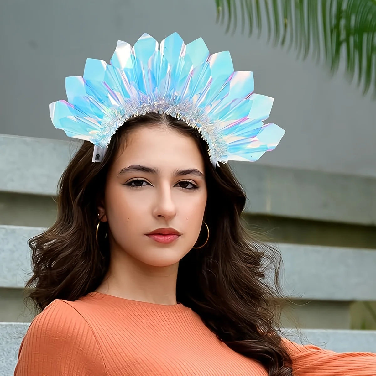 Bandeau de film lumineux créatif accessoires de décoration d'ambiance de fête d'Halloween de Noël bandeau bandeau à paillettes coloré créatif