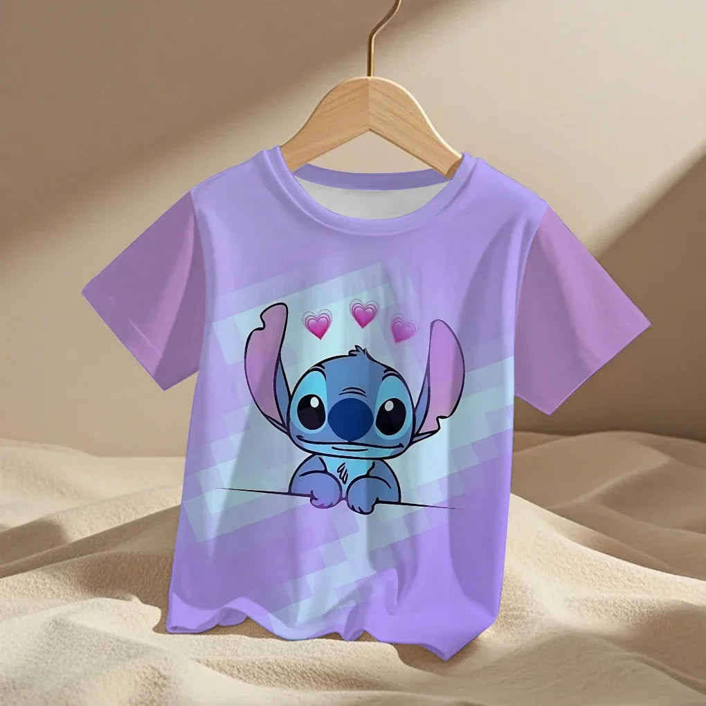 T-shirt imprimé en 3D pour enfants, vêtements d'été unisexes pour garçons et filles, tenue quotidienne décontractée avec