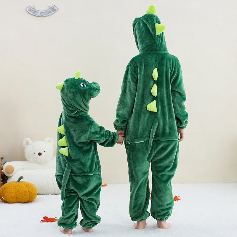 Pyjama en flanelle de carnaval pour enfants, combinaison, combinaison, dessin animĂ©, vĂȘtements d'hiver, Halloween, pour garçons et filles, famille