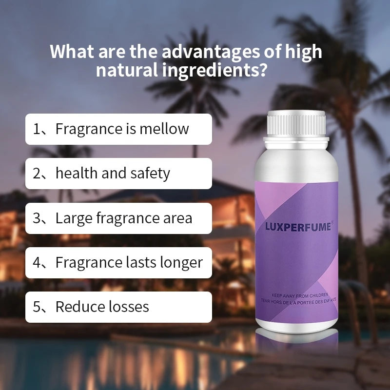 Diffuseur d'huiles essentielles 100 ml, Collection hôtel, Huile aromatique, Désodorisant pour voiture, Parfum, Humidificateur pour la maison et le bureau