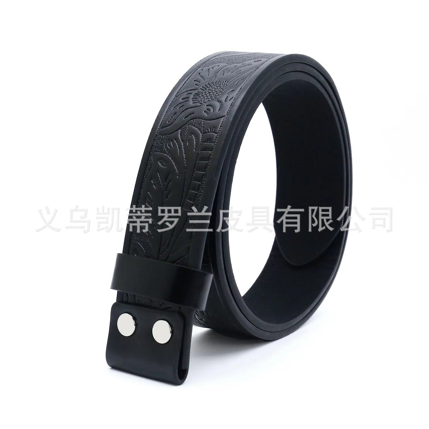 Ceinture ajustable en cuir style cowboy western, style punk, estampage en alliage, boucle de ceinture rétro américaine pour homme, accessoire de mode