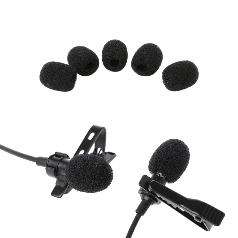 Housses en mousse pour microphone, pare-brise pour microphone cravate, accessoires pour pare-brise