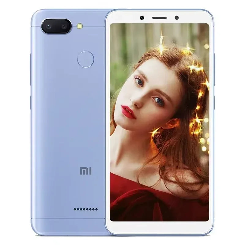 Original Xiaomi Redmi 6 4GB 64GB 13000mAh 6.6 inch celular googleplay Fingerprint Octa-core Global Rom 4G Smartphone
