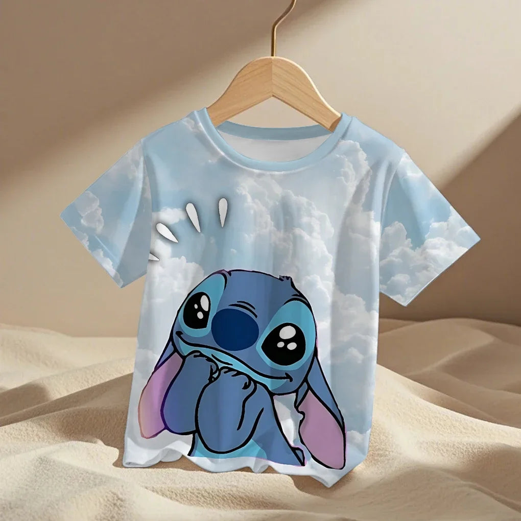 T-shirt imprimé en 3D pour enfants, vêtements d'été unisexes pour garçons et filles, tenue quotidienne décontractée avec