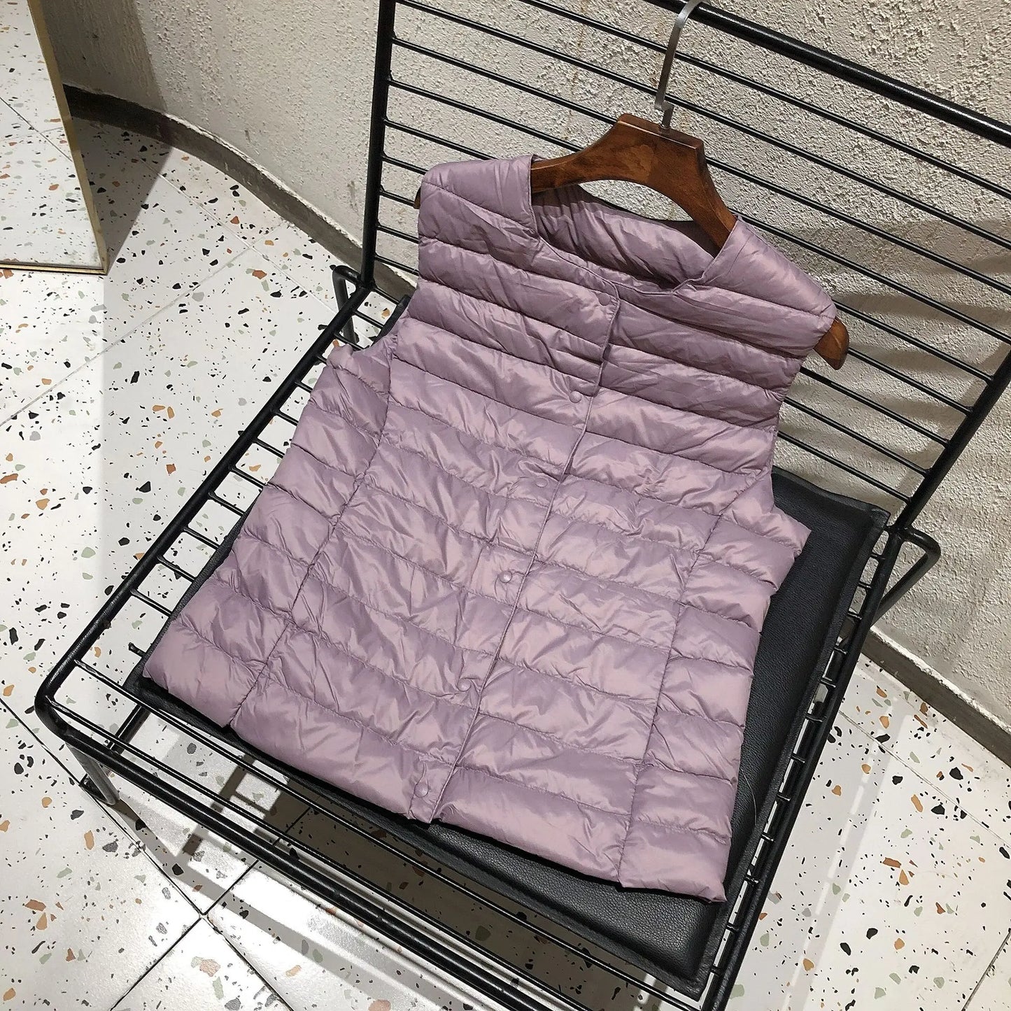 Doudoune sans manches pour femme, nouvelle collection printemps-hiver 2025, 90 % duvet de canard blanc, ultra légère, pliable, chaude, doublure en duvet