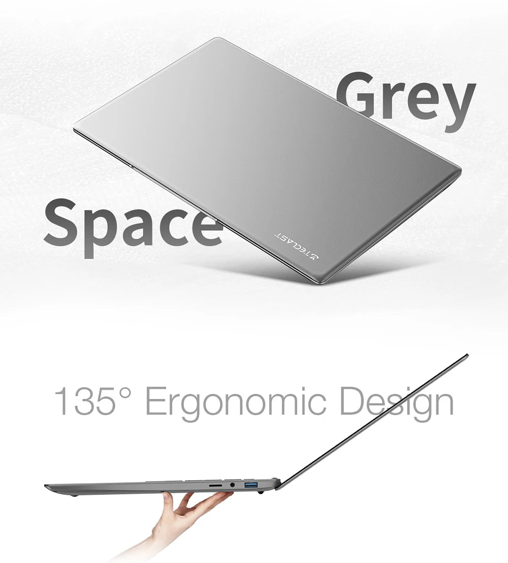 Ordinateur portable Teclast F16 Pro, Windows 11 Pro, processeur Intel N95, F16Pro, 16 Go de RAM, 512 Go de SSD, écran IPS 15,6 pouces 1920 x 1080, Wi-Fi 6, USB 3.2, clavier rétroéclairé, mini-HDMI