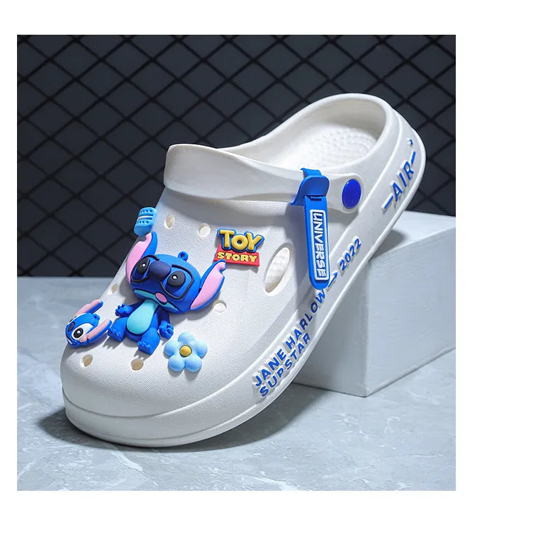 Chaussures à trous cousus pour hommes d'été, sandales antidérapantes et résistantes à l'usure pour l'extérieur, pantoufles de plage à semelles épaisses