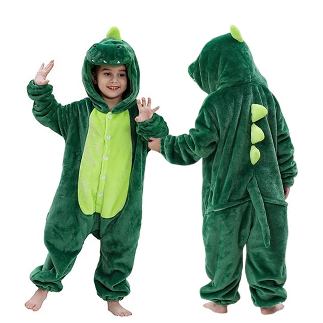 Pyjama en flanelle de carnaval pour enfants, combinaison, combinaison, dessin animĂ©, vĂȘtements d'hiver, Halloween, pour garçons et filles, famille