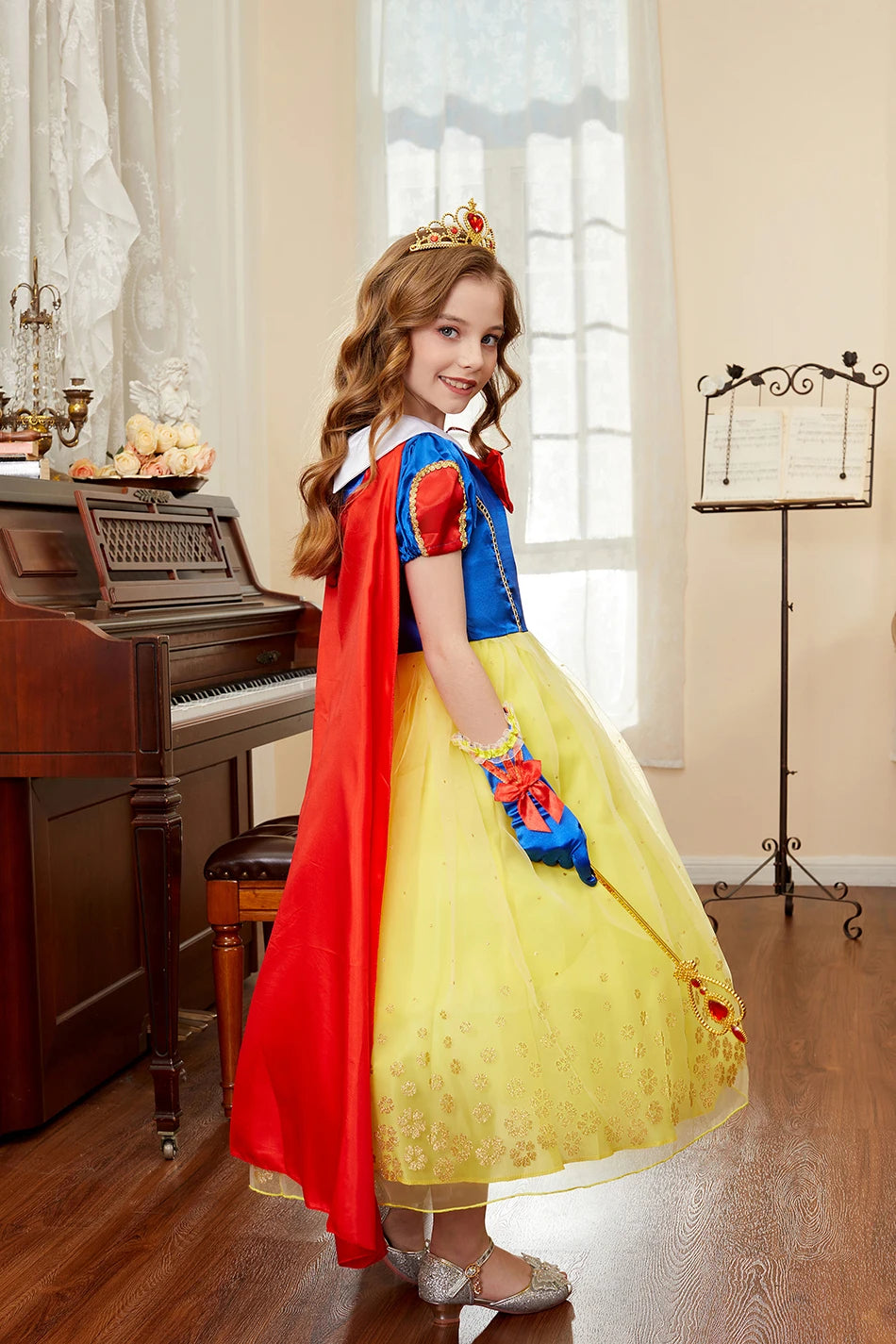 Robe de princesse pour filles, robe d'anniversaire à volants pour enfants, robe de Noël pour enfants,  spectacle, robes de cosplay fantaisie