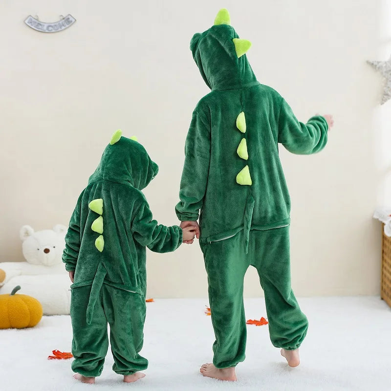 Pyjama en flanelle de carnaval pour enfants, combinaison, combinaison, dessin animĂ©, vĂȘtements d'hiver, Halloween, pour garçons et filles, famille