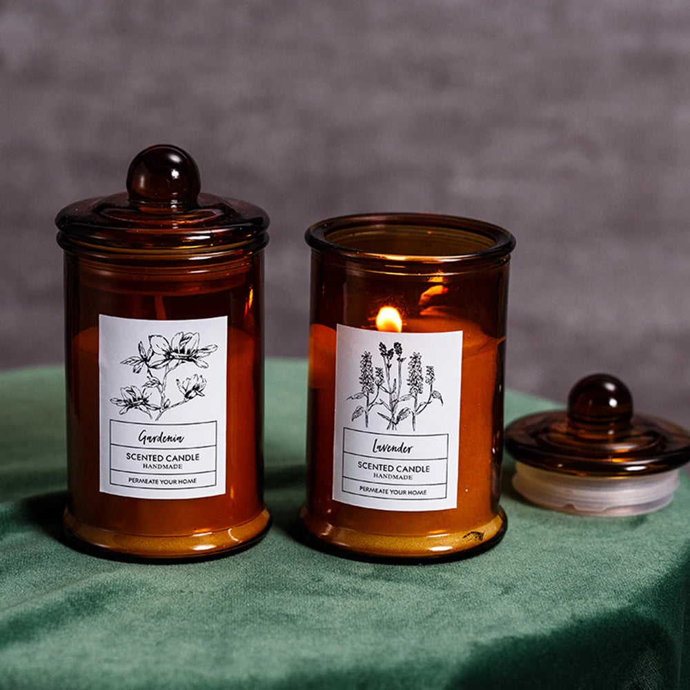 Bougies d'aromathérapie, cire de soja, petits théBougies d'aromathérapie, cire de soja, petits pots à thé, cadeau parfumé, cadeau à porter à la main Jars, Fragrance Gift, Handheld Gift