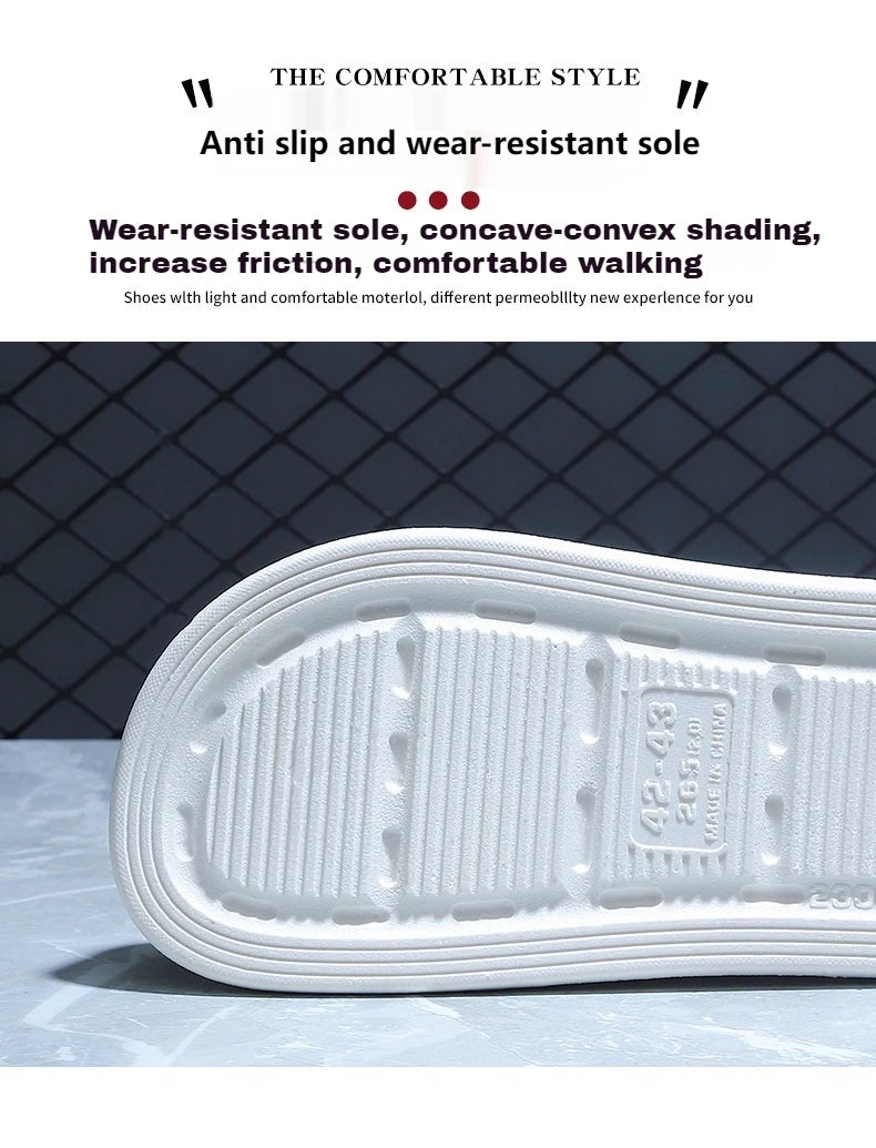 Chaussures à trous cousus pour hommes d'été, sandales antidérapantes et résistantes à l'usure pour l'extérieur, pantoufles de plage à semelles épaisses