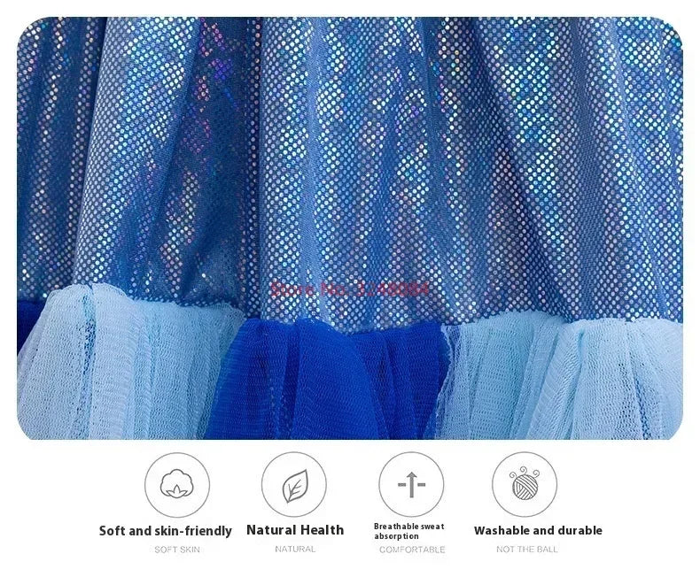 Robe d'été à bretelles pour fille, motif animé Bluey, mignonne, pour fête d'anniversaire, soirée, princesse, cadeau surprise