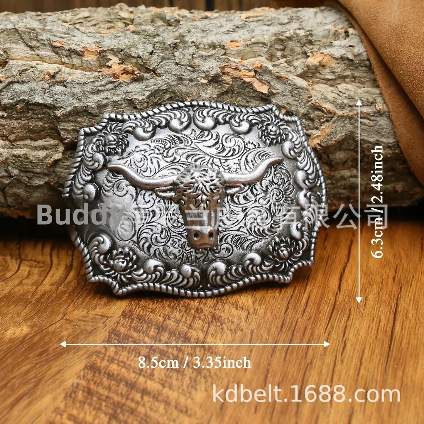 Ceinture ajustable en cuir style cowboy western, style punk, estampage en alliage, boucle de ceinture rétro américaine pour homme, accessoire de mode