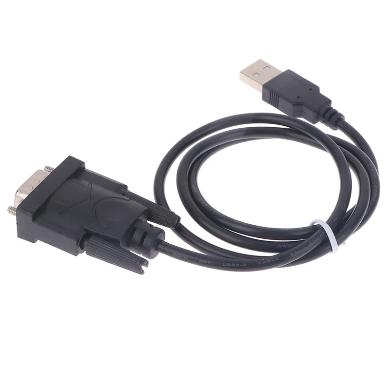 Adaptateur convertisseur USB RS232 vers DB 9 broches mâle, compatible avec Windows 7, 8 et 10 Pro, compatible avec divers périphériques série, câble de 75 cm